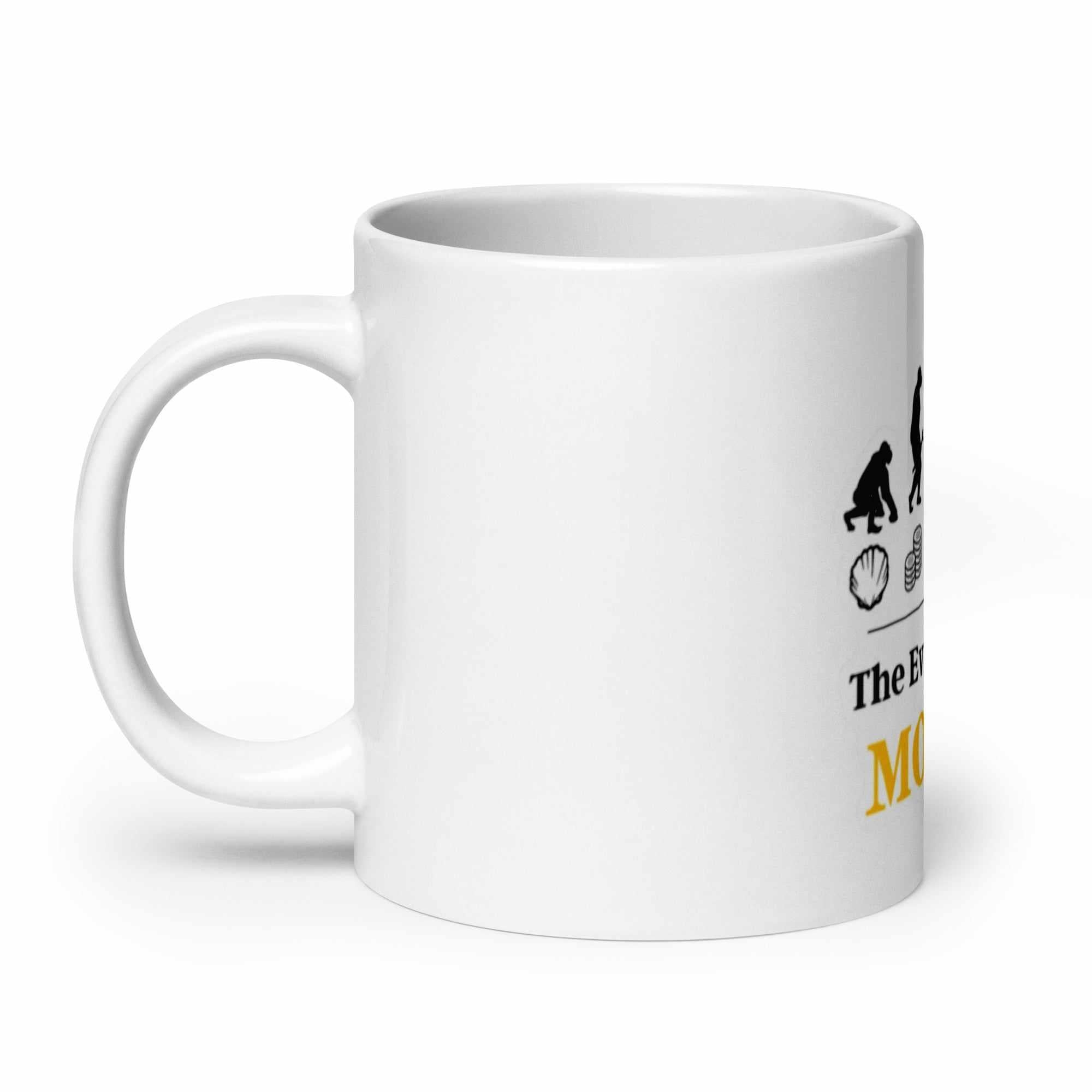 Tazza in ceramica resistente stampata a colori adatta a microonde e lavastoviglie - Evolution Money