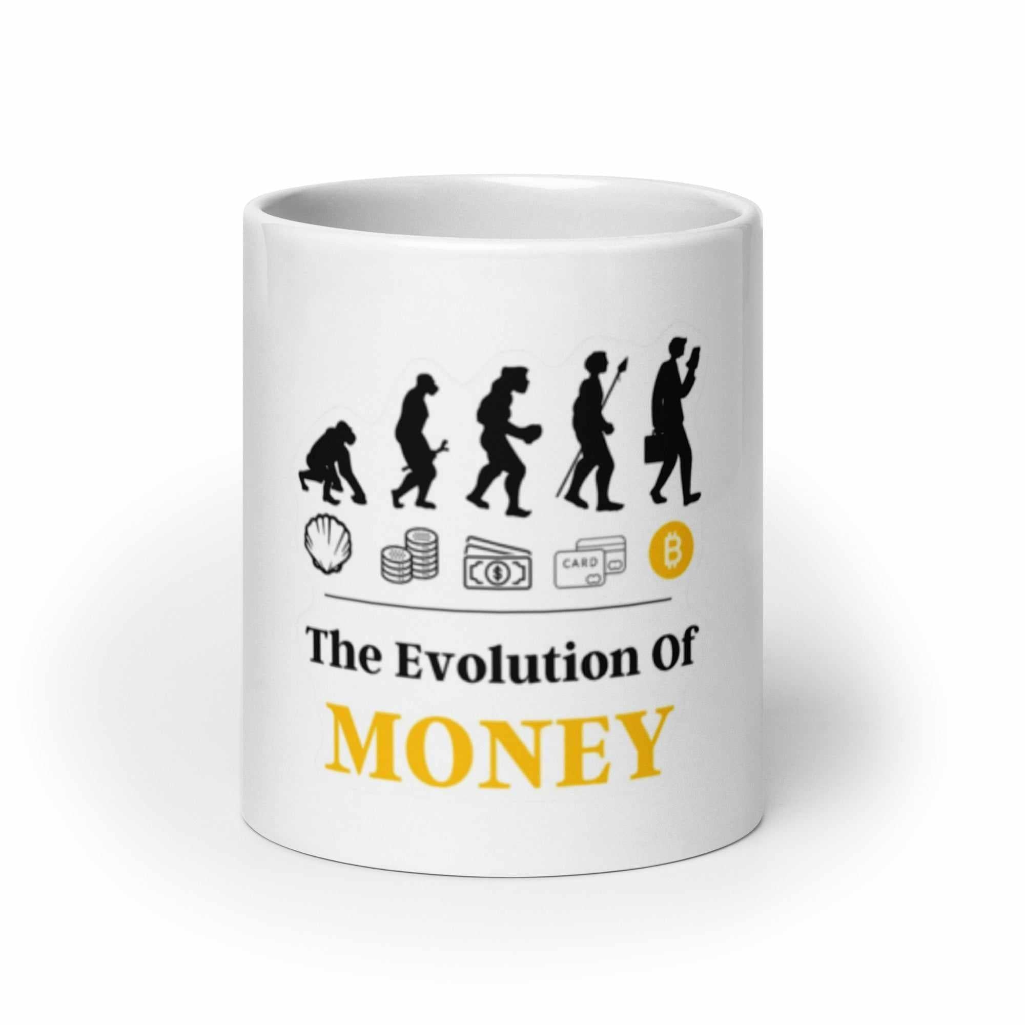 Tazza in ceramica resistente stampata a colori adatta a microonde e lavastoviglie - Evolution Money