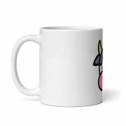 Tazza in ceramica resistente stampata a colori adatta a microonde e lavastoviglie - Faccia Mucca
