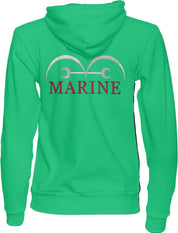 Felpa Ricamata Anteriormente e Posteriormente Unisex – Morbida con Cappuccio e Tasca Frontale – Vice Admiral Garp