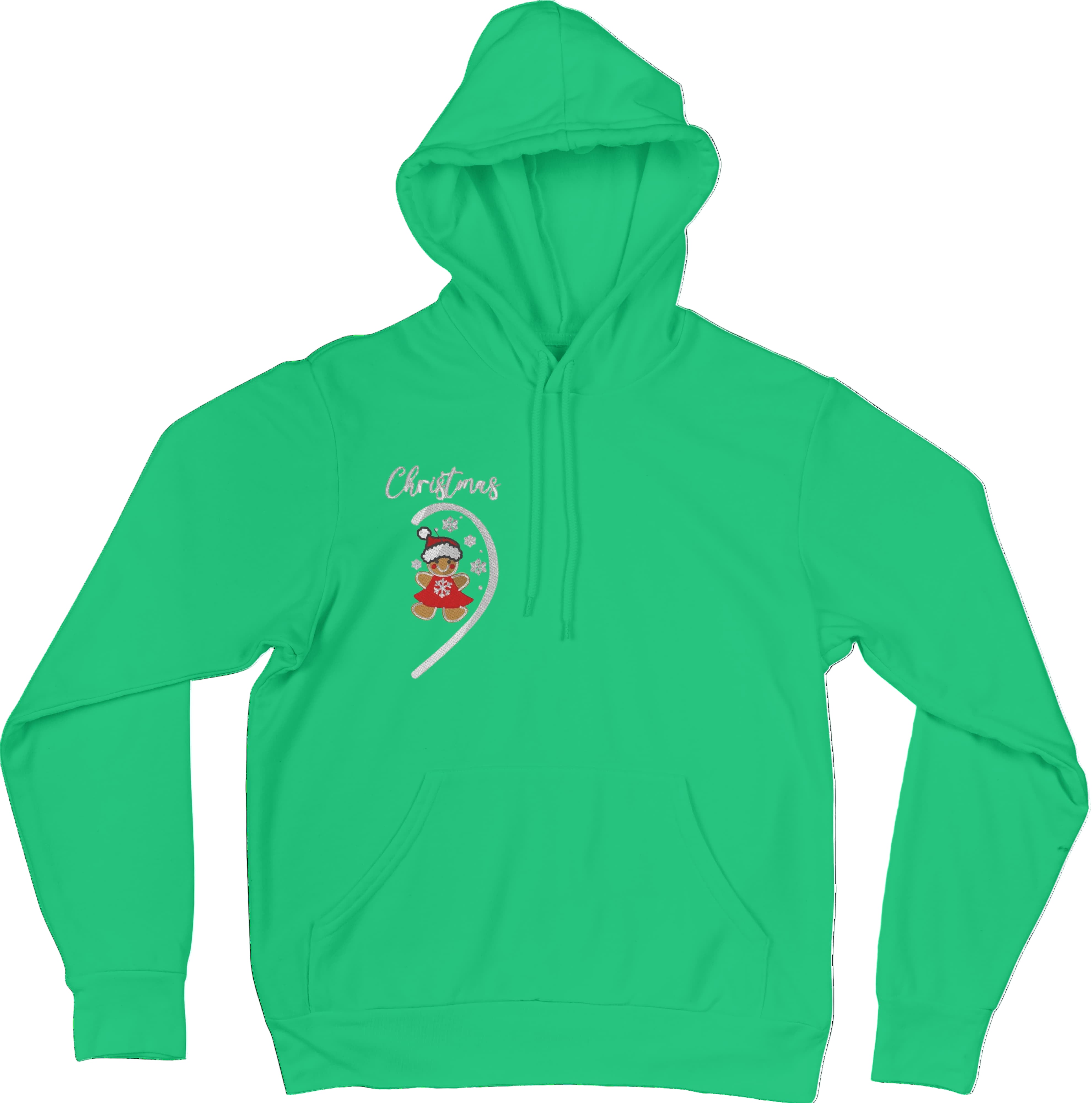 Felpa Ricamata Per Lui e Per Lei Unisex – 100% Cotone – Stile Streetwear e Confortevole – Marzapane Natale