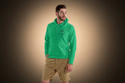 Sudadera con capucha unisex bordada – Suave y cómoda – Diseño Wine is my therapy