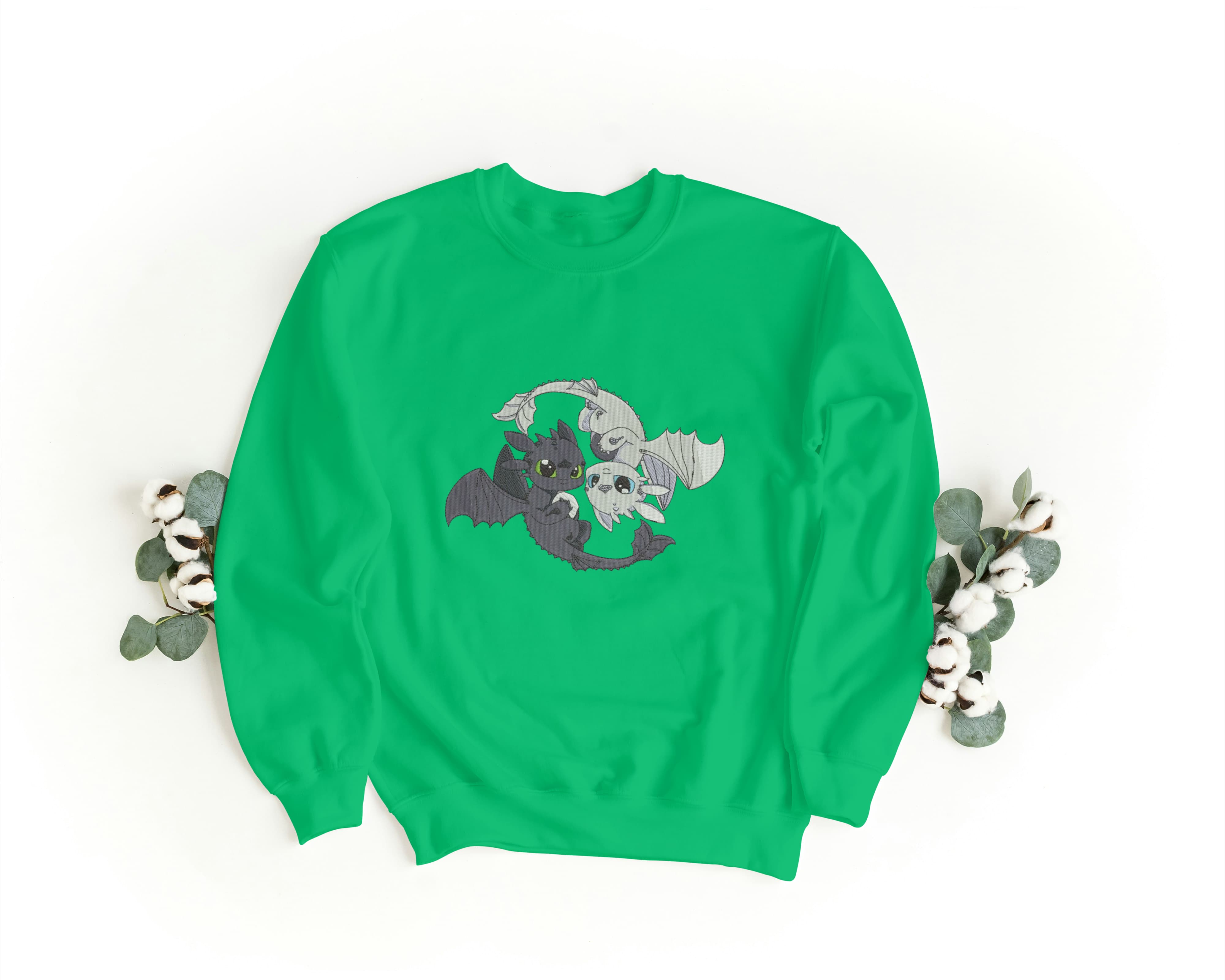 Felpa Ricamata Unisex – Morbida – Stile Streetwear – Furia Buia e Bianca