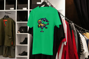 Unisex Embroidered T-Shirt 100% Cotton – Comfortable – Duck in Cocktail Design