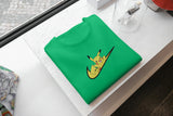 T-Shirt Unisex Ricamata 100% Cotone – Confortevole – Design Swoosh Pikachu