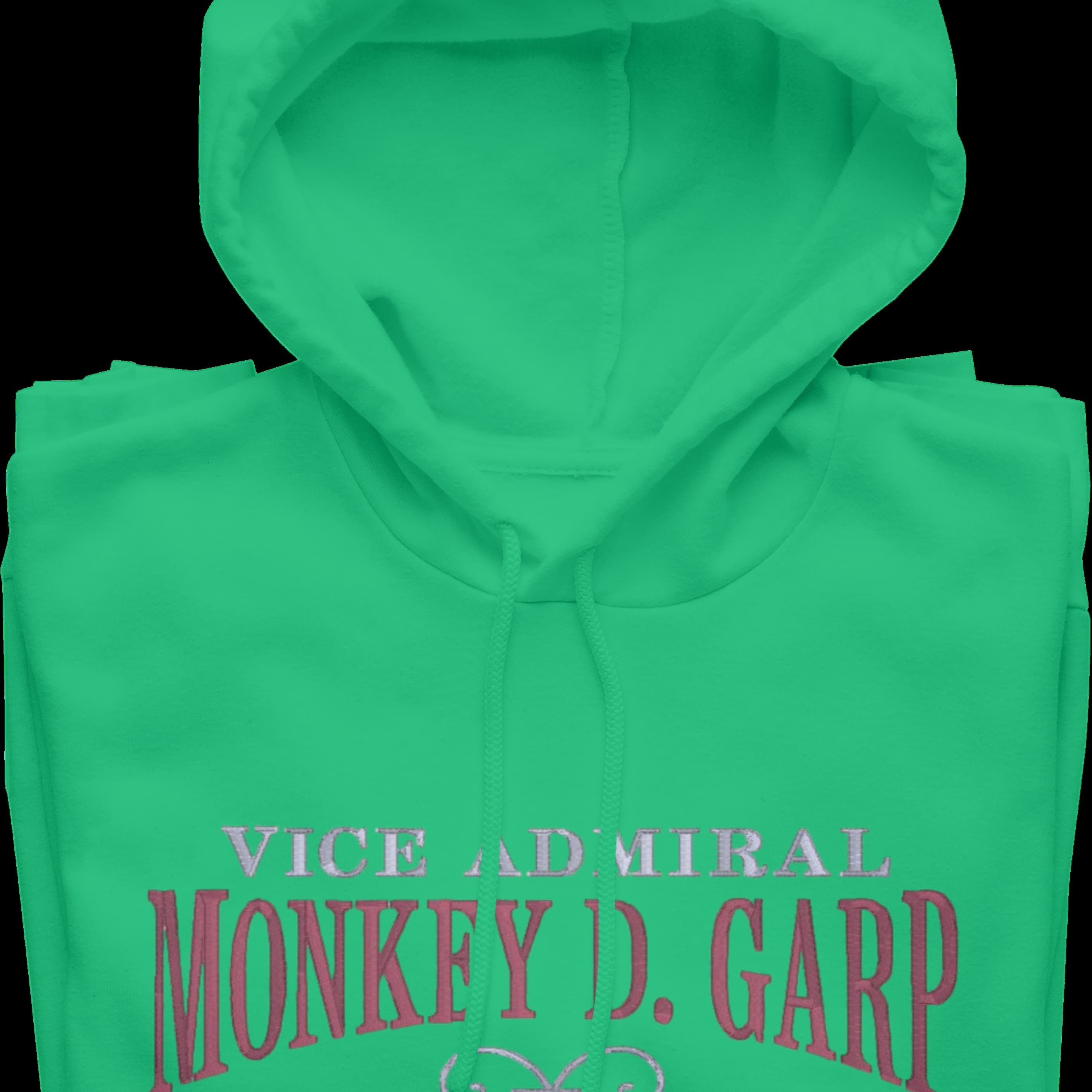 Felpa Ricamata Anteriormente e Posteriormente Unisex – Morbida con Cappuccio e Tasca Frontale – Vice Admiral Garp