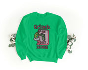 Felpa Ricamata Unisex – Morbida – Stile Streetwear – Grinch Mode On