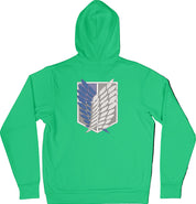 Felpa Ricamata Posteriormente Unisex – Morbida con Cappuccio e Tasca Frontale – Stile Streetwear – Ali Della Liberta