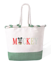 Borsa Mare in Cotone Resistente 280 g/m² – Manici Lunghi Rinforzati 50 cm – Design Ricamato Scritta Mickey
