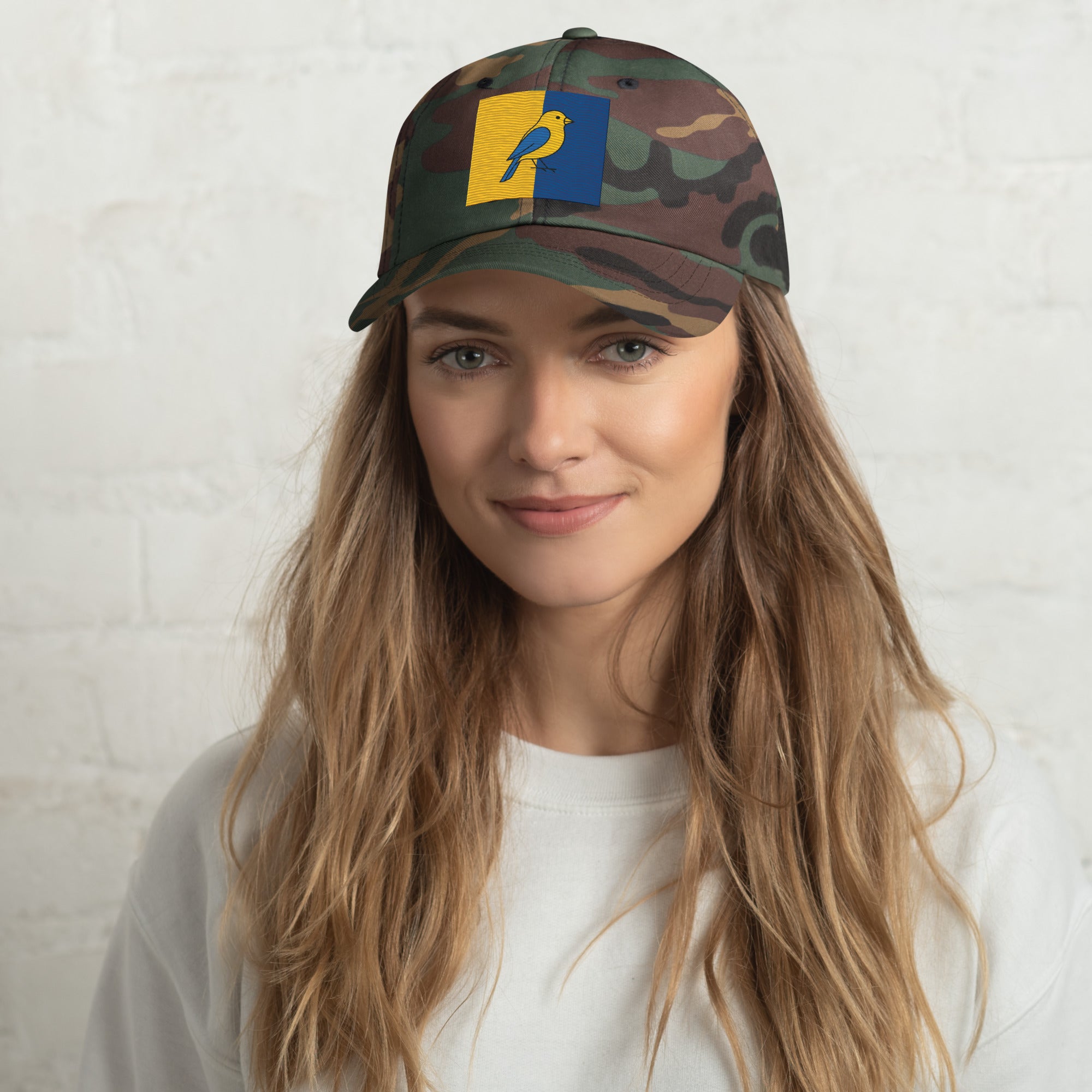 Cappellino Ricamato Canarino