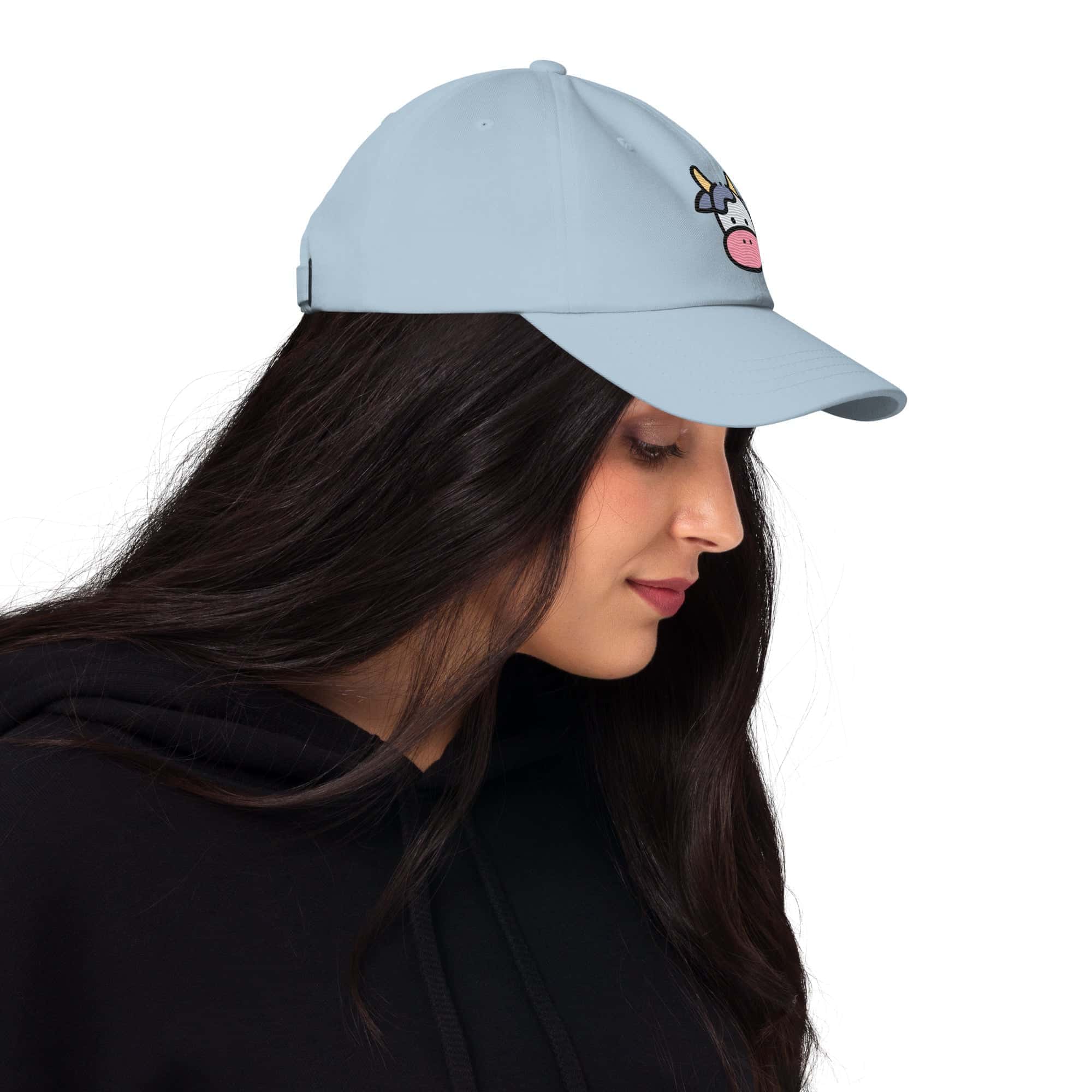 Cappellino Baseball Faccia Mucca-Ricamati-Biiply-Biiply
