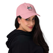 Cappellino Baseball Faccia Mucca-Ricamati-Biiply-Rosa-Biiply