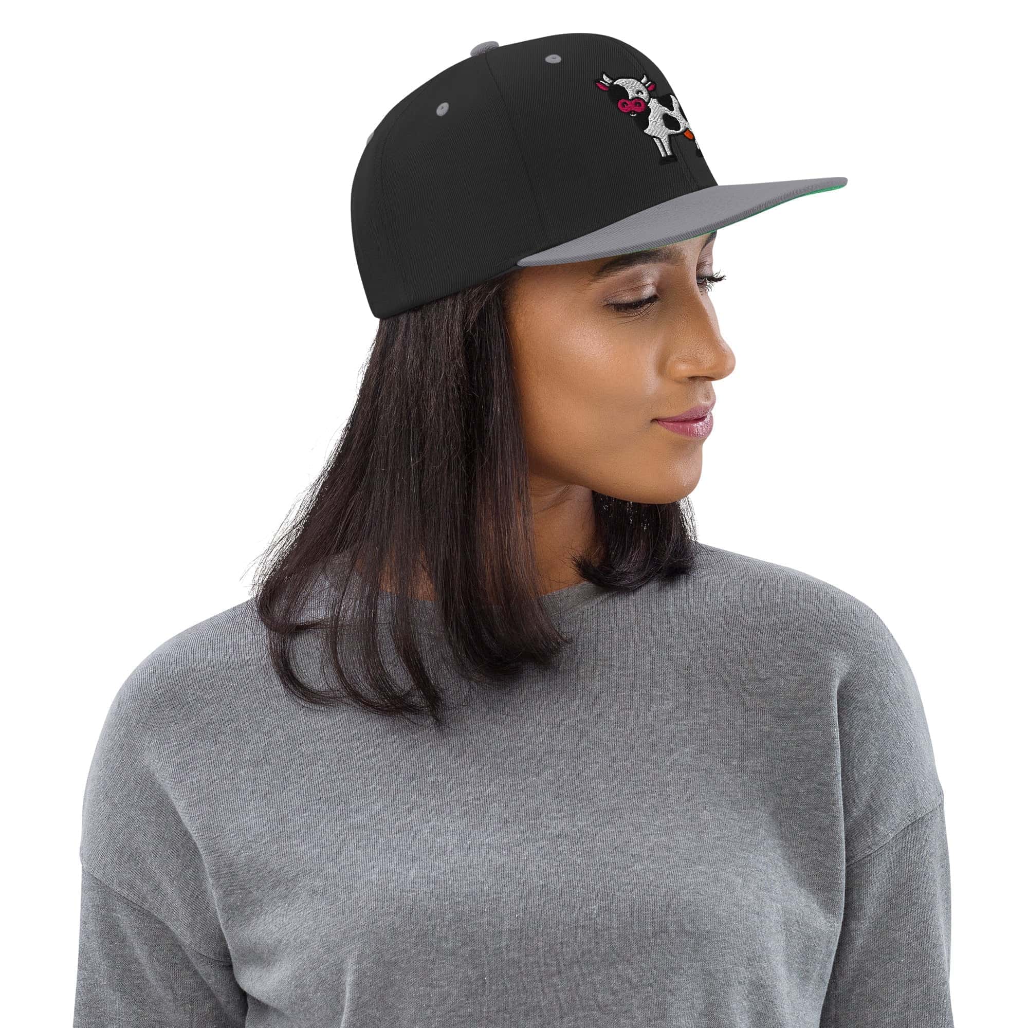 Cappellino Visiera piatta Mucca-Ricamati-Biiply-Biiply