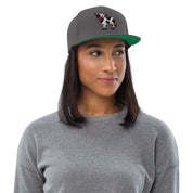Cappellino Visiera piatta Mucca-Ricamati-Biiply-Grigio scuro-Biiply