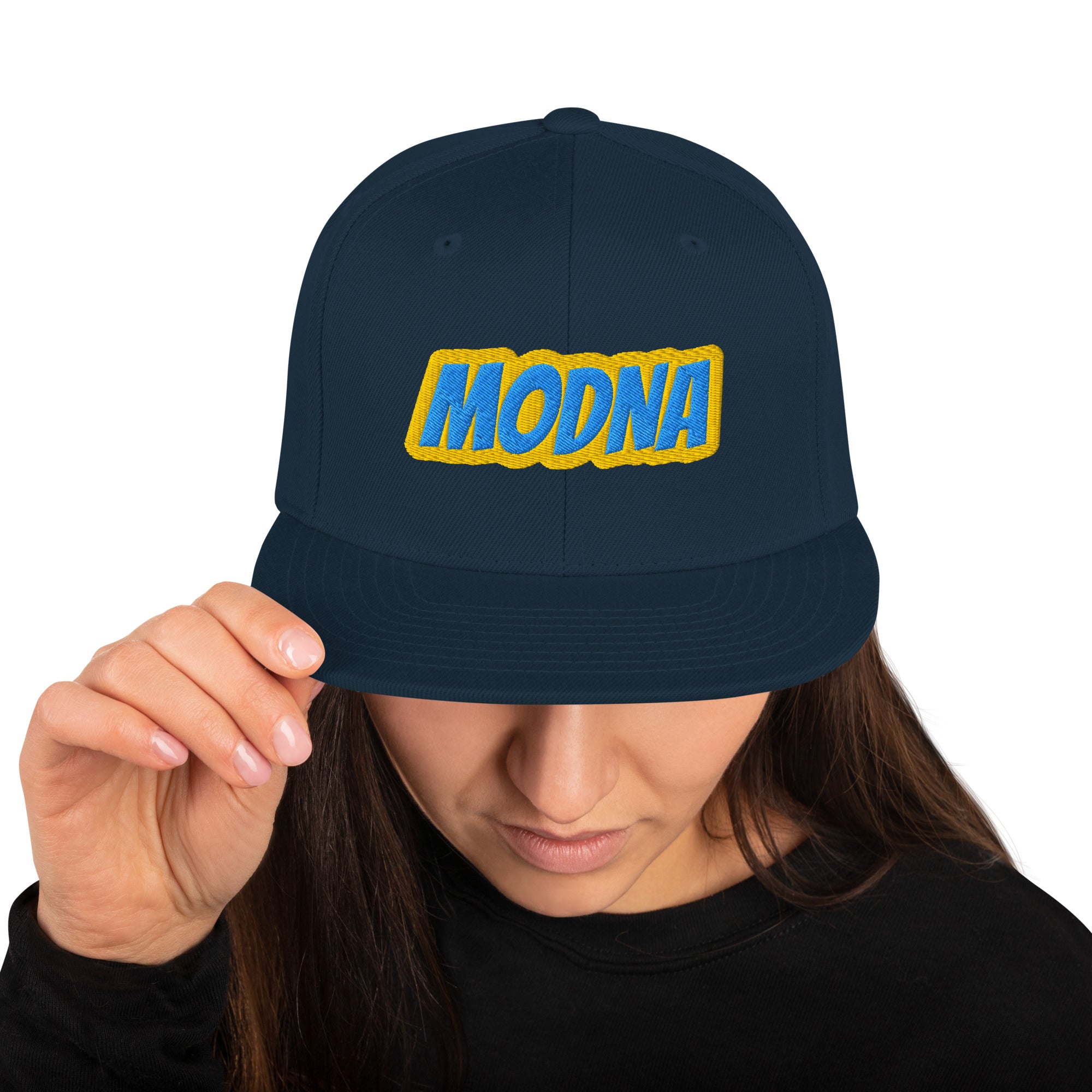 Cappello Ricamatato Visiera Piatta Modna