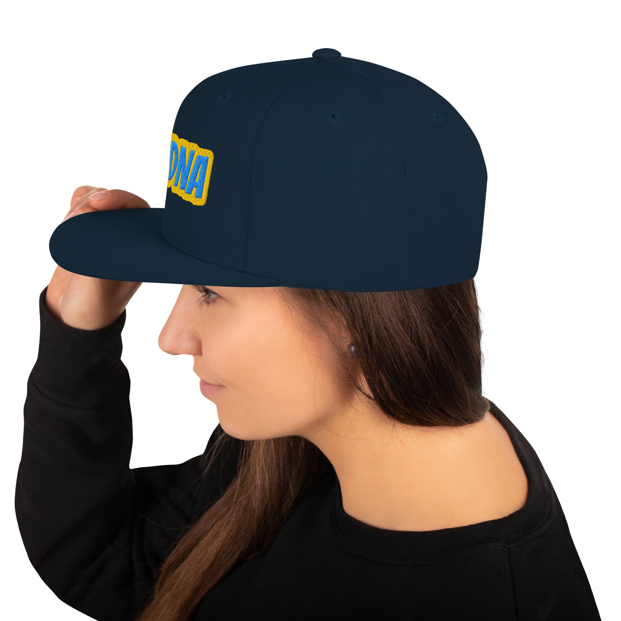 Cappello Ricamatato Visiera Piatta Modna