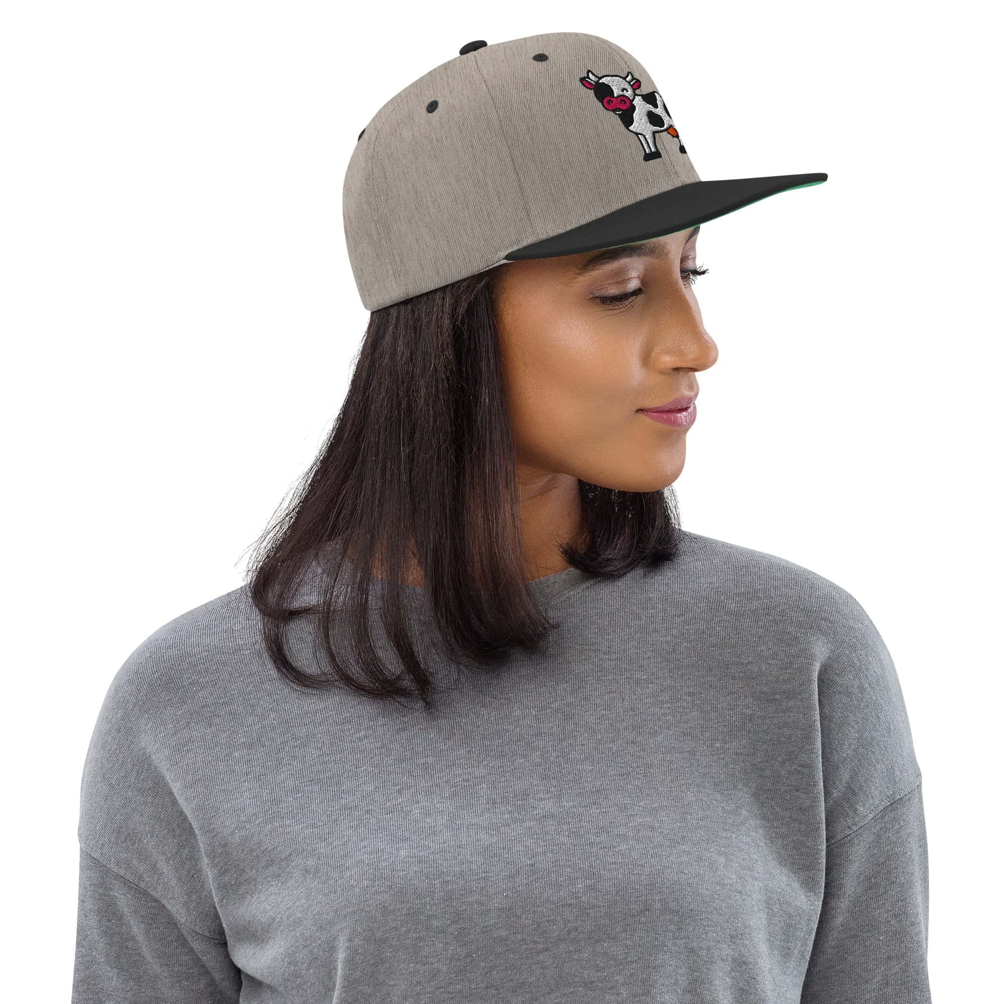 Cappellino Visiera piatta Mucca-Ricamati-Biiply-Biiply