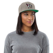 Cappellino Visiera piatta Mucca-Ricamati-Biiply-Grigio Erica-Biiply