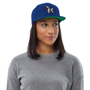 Cappellino Visiera piatta Mucca-Ricamati-Biiply-Blu Reale-Biiply