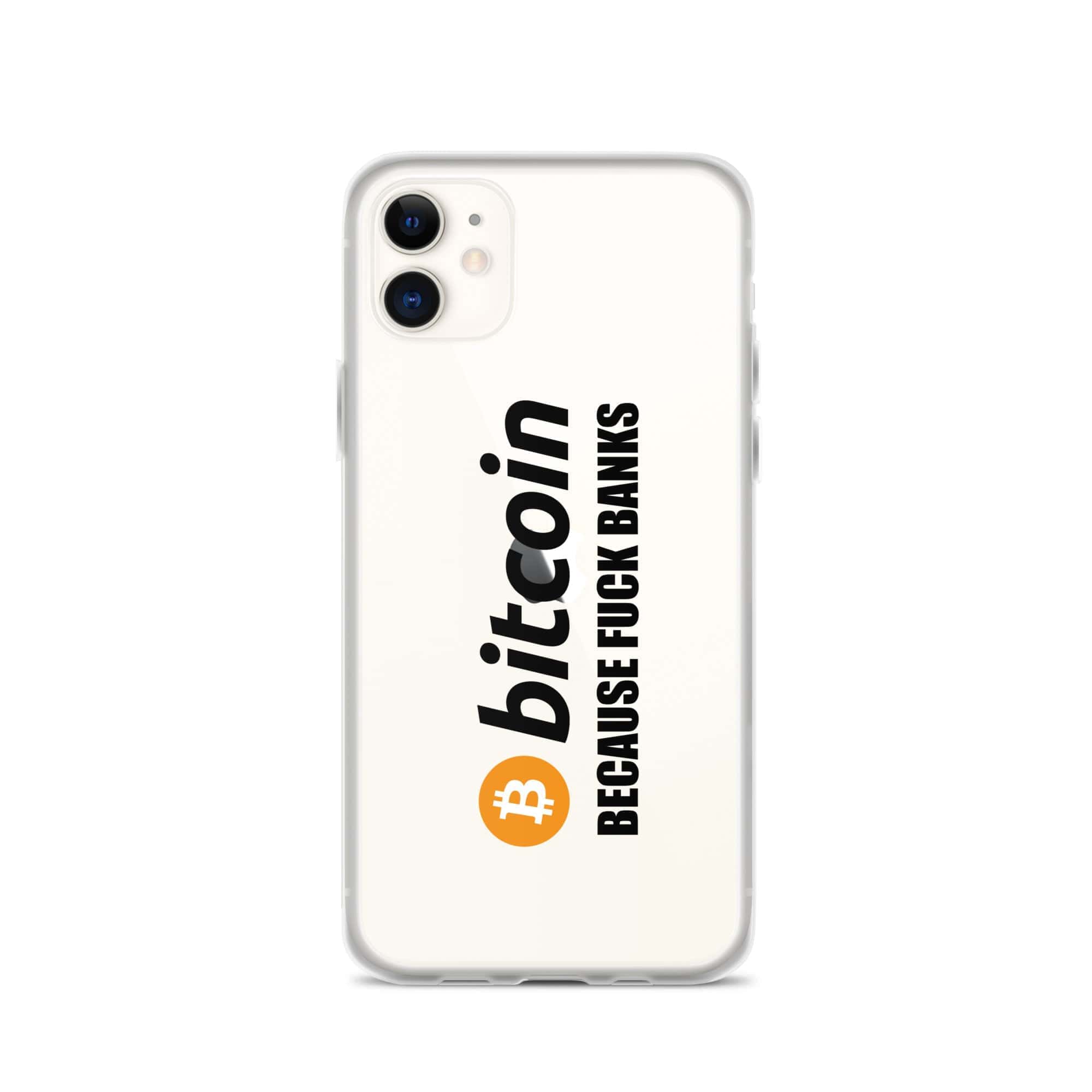 Cover Trasparente iPhone® Bitcoin Fuck Banks-Smartphone-Biiply-iPhone 11-Biiply