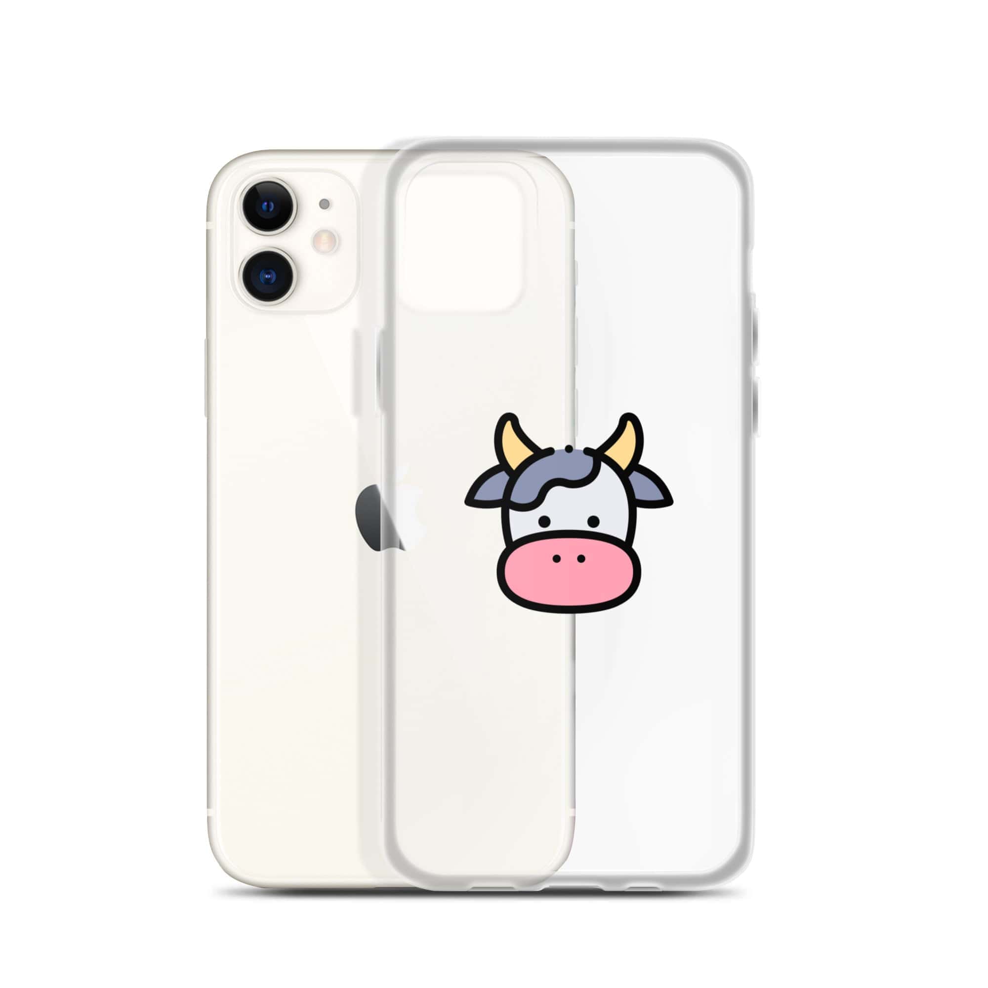 Cover Trasparente iPhone® Cow Face-Smartphone-Biiply-Biiply