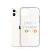 Cover Trasparente iPhone® Divertiti a Rimanere Povero-Smartphone-Biiply-Biiply