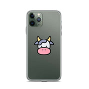 Cover Trasparente iPhone® Cow Face-Smartphone-Biiply-iPhone 11 Pro-Biiply