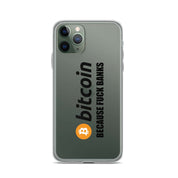 Cover Trasparente iPhone® Bitcoin Fuck Banks-Smartphone-Biiply-iPhone 11 Pro-Biiply