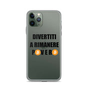 Cover Trasparente iPhone® Divertiti a rimanere povero btc-Smartphone-Biiply-iPhone 11 Pro-Biiply