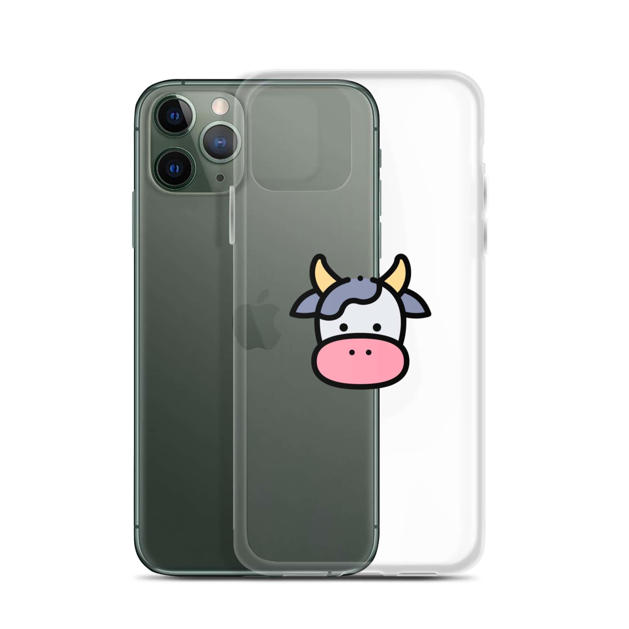 Cover Trasparente iPhone® Cow Face-Smartphone-Biiply-Biiply