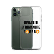 Cover Trasparente iPhone® Divertiti a rimanere povero btc-Smartphone-Biiply-Biiply