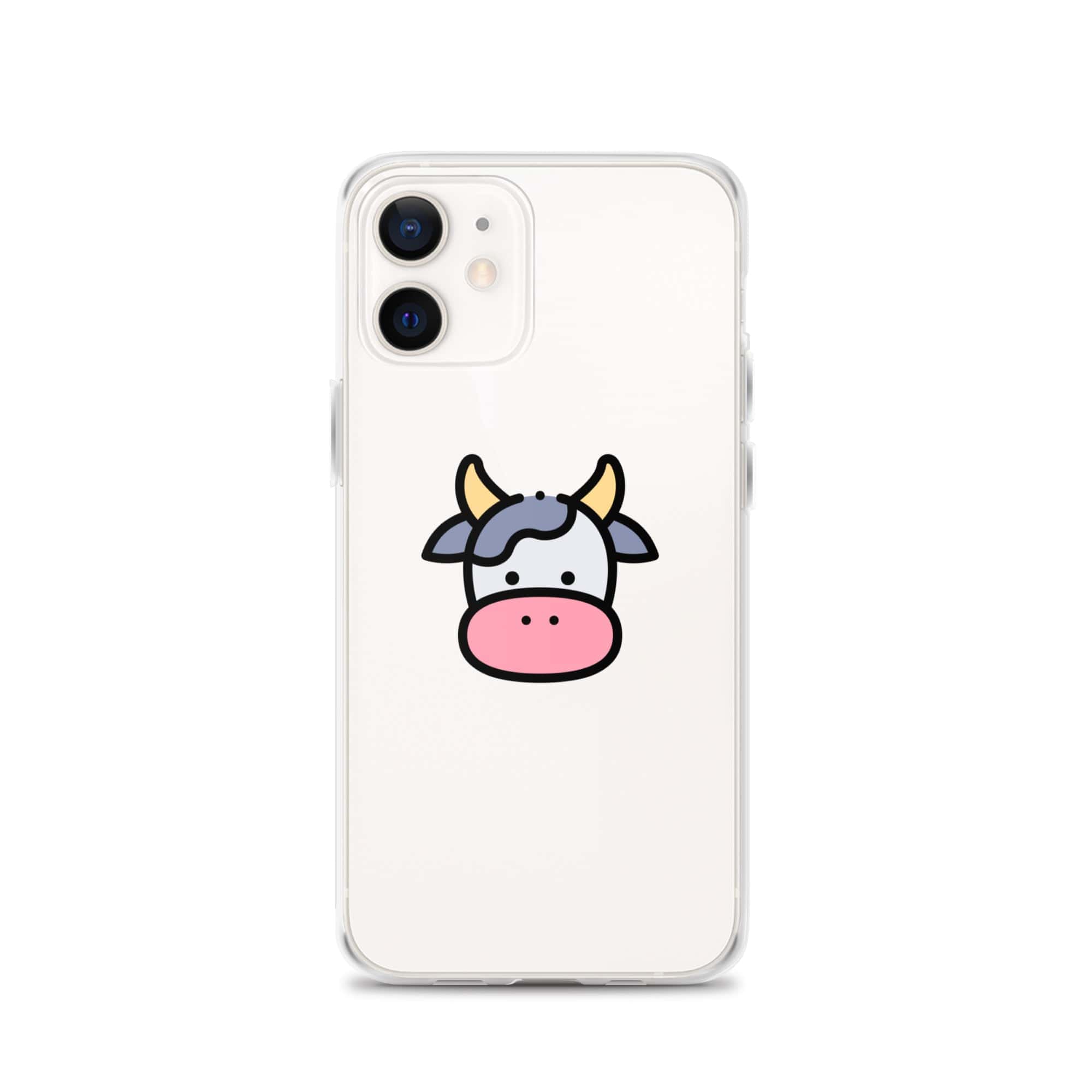 Cover Trasparente iPhone® Cow Face-Smartphone-Biiply-iPhone 12-Biiply