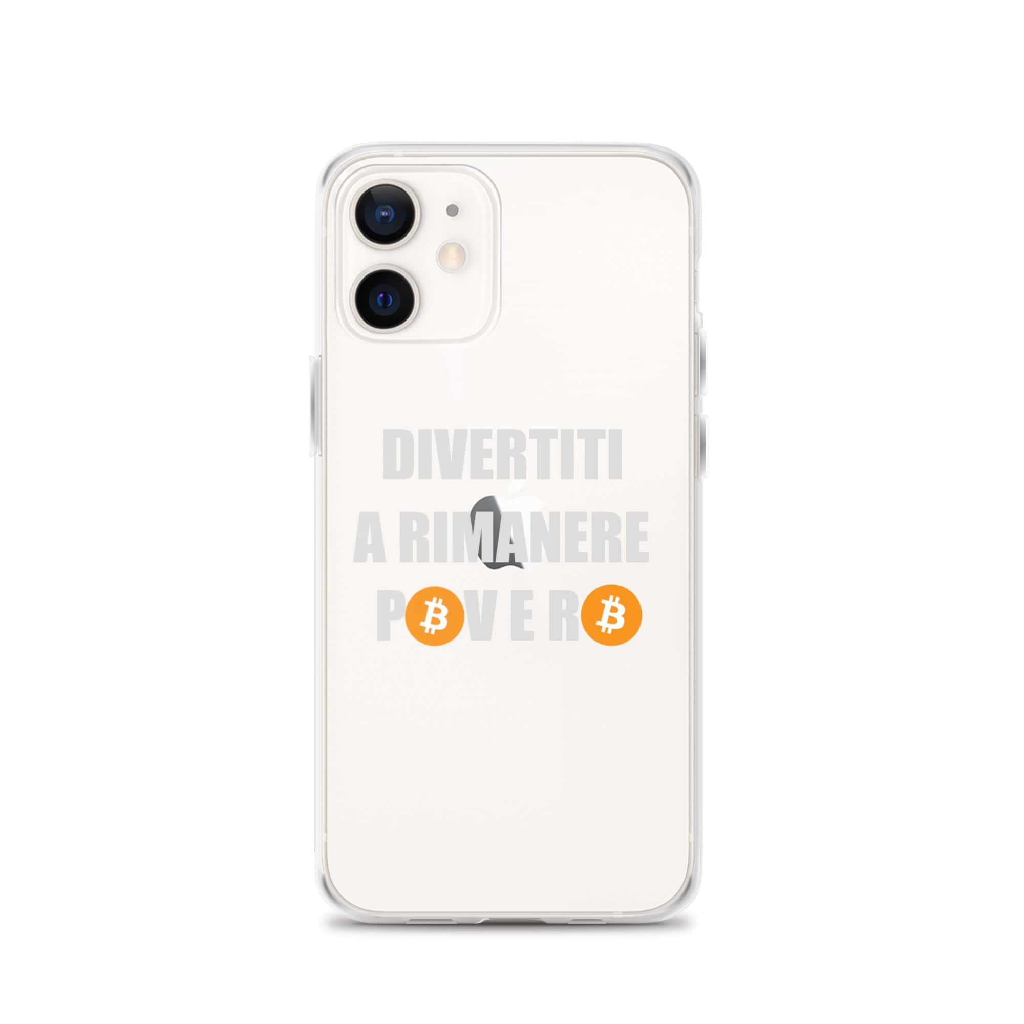 Cover Trasparente iPhone® Divertiti a Rimanere Povero-Smartphone-Biiply-iPhone 12-Biiply