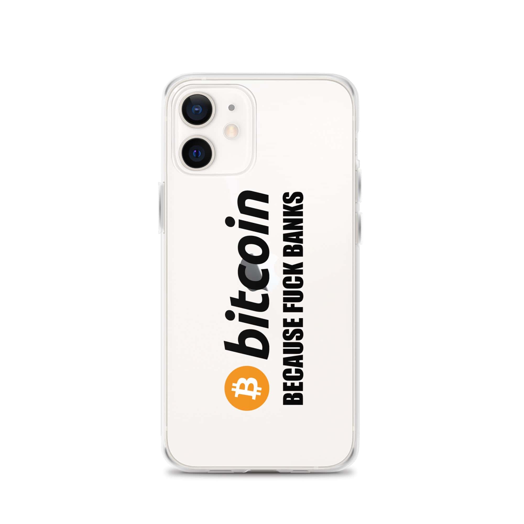 Cover Trasparente iPhone® Bitcoin Fuck Banks-Smartphone-Biiply-iPhone 12-Biiply