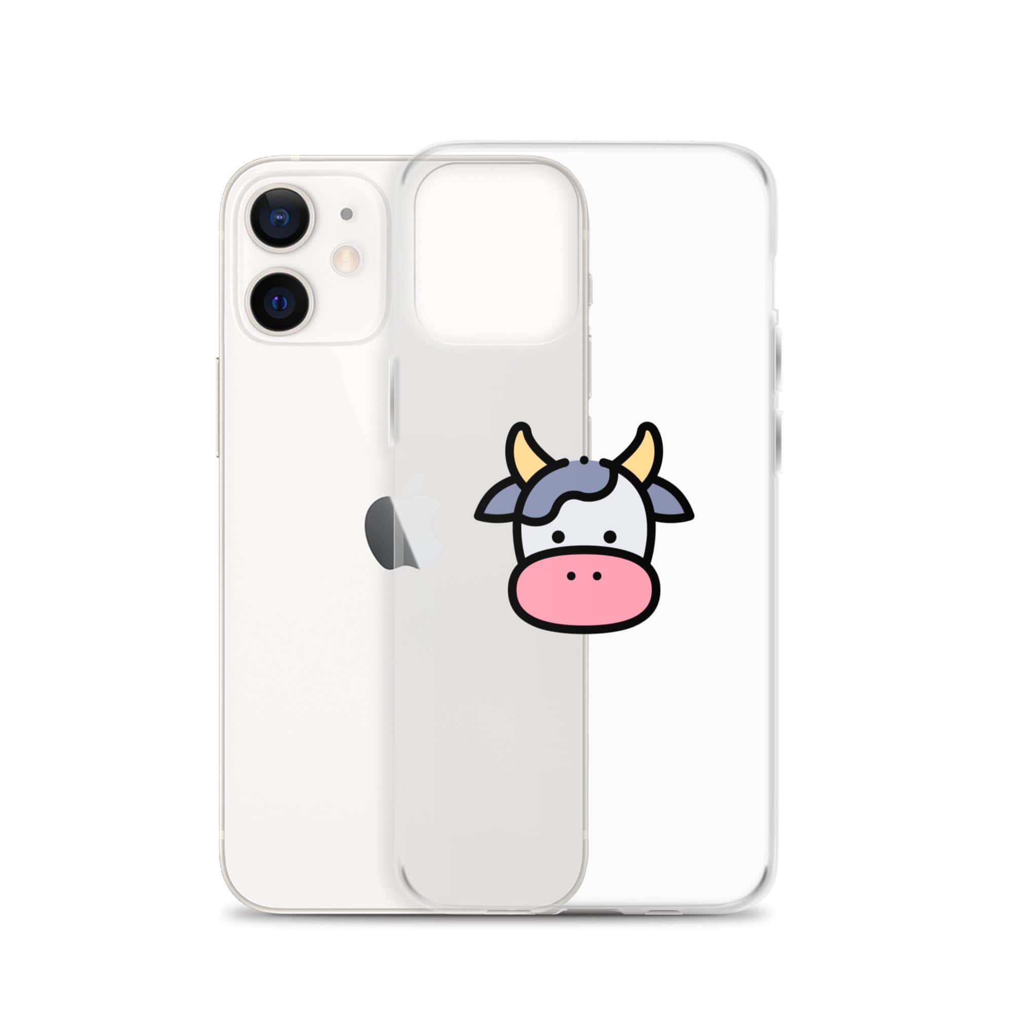 Cover Trasparente iPhone® Cow Face-Smartphone-Biiply-Biiply