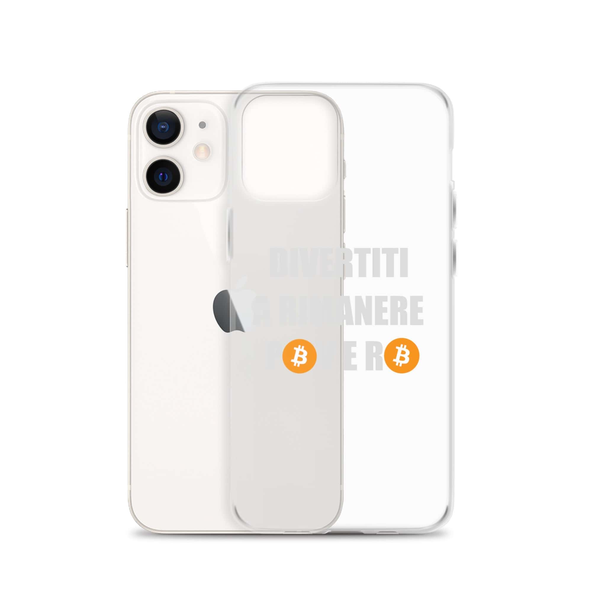 Cover Trasparente iPhone® Divertiti a Rimanere Povero-Smartphone-Biiply-Biiply