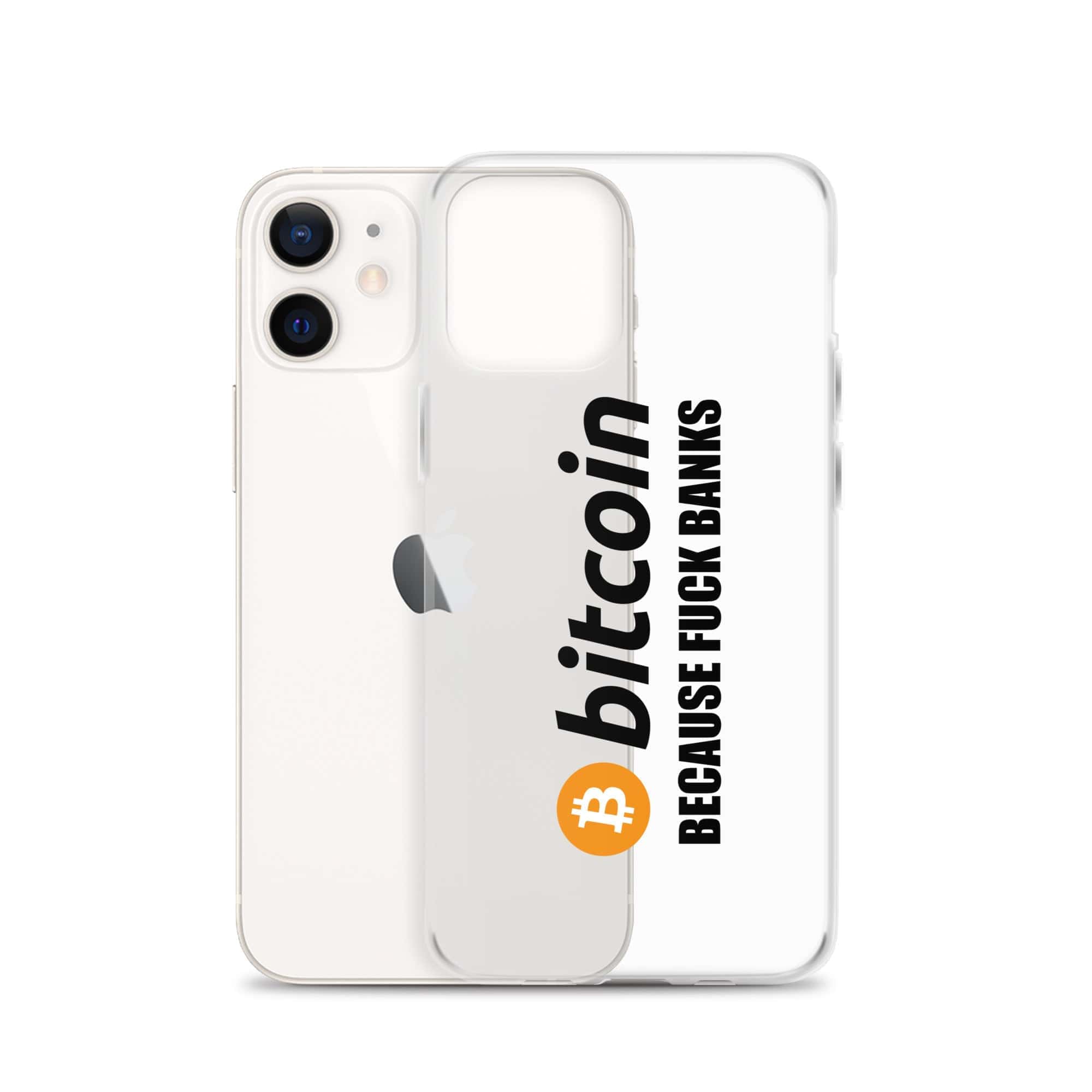 Cover Trasparente iPhone® Bitcoin Fuck Banks-Smartphone-Biiply-Biiply