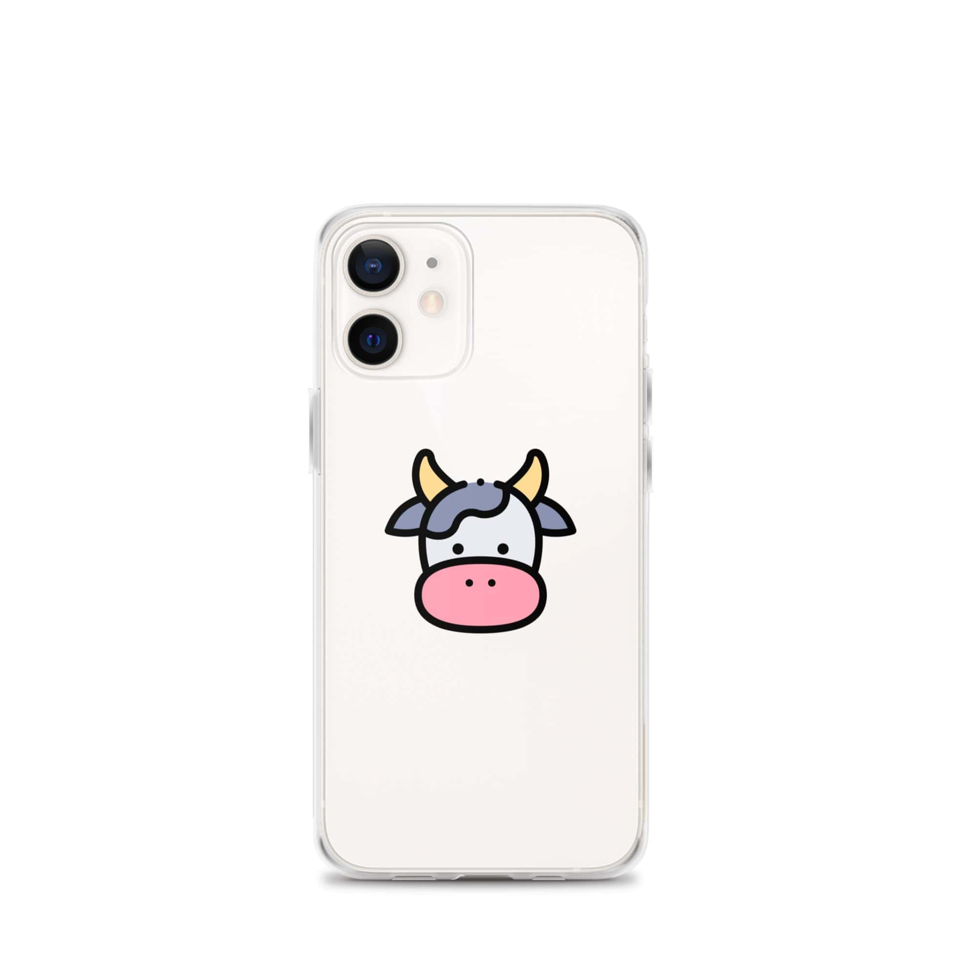 Cover Trasparente iPhone® Cow Face-Smartphone-Biiply-iPhone 12 mini-Biiply