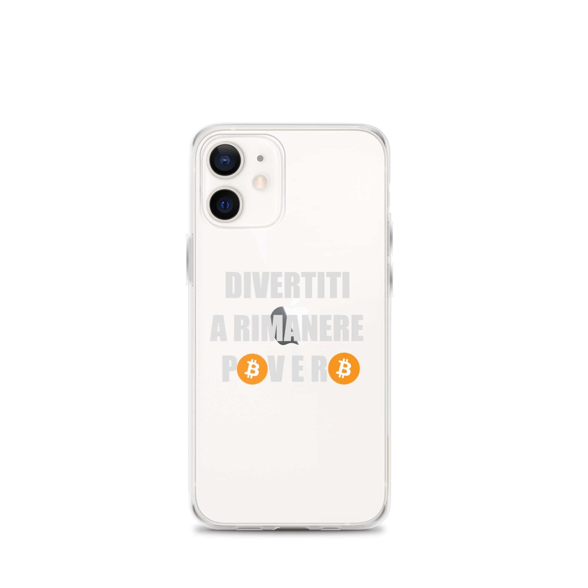 Cover Trasparente iPhone® Divertiti a Rimanere Povero-Smartphone-Biiply-iPhone 12 mini-Biiply