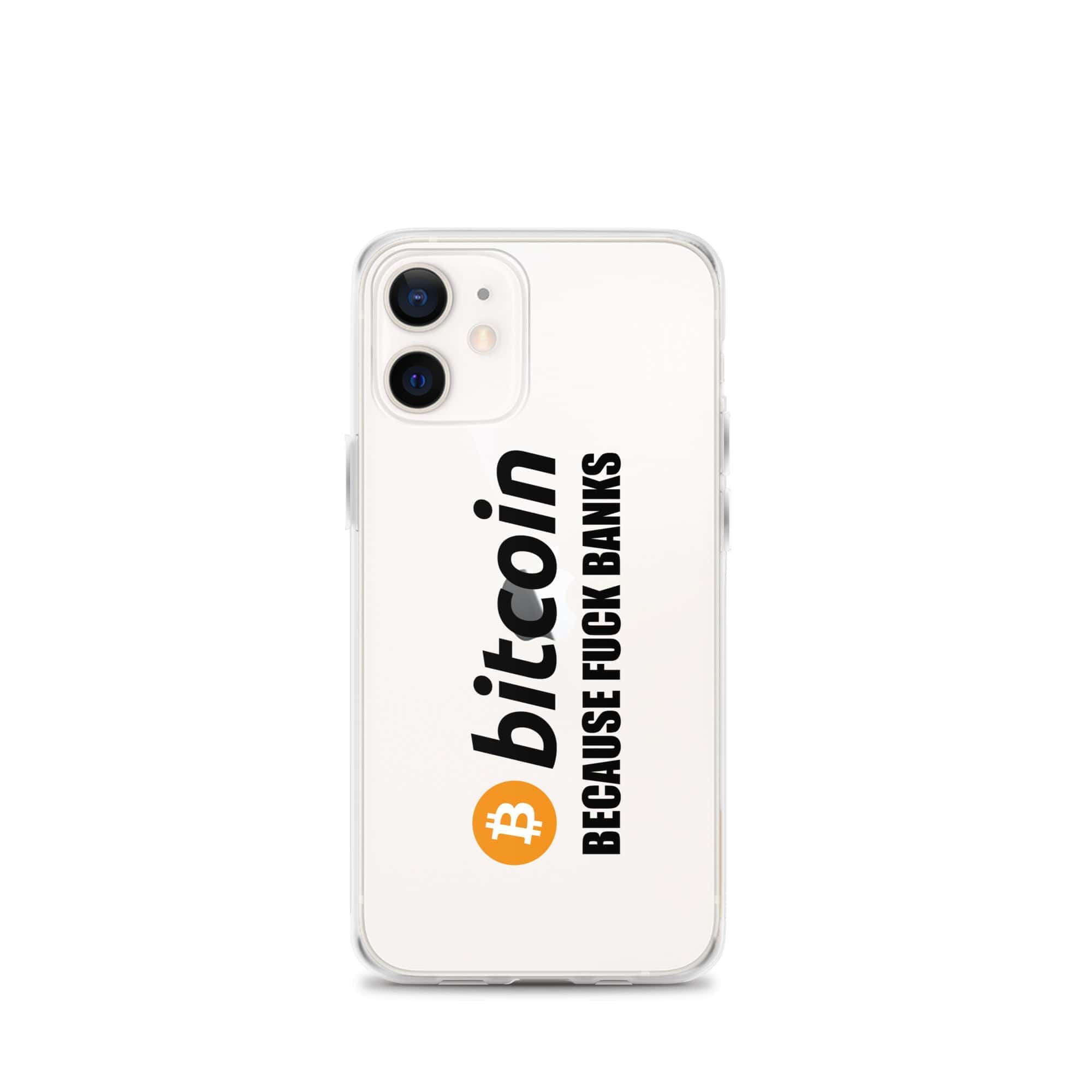 Cover Trasparente iPhone® Bitcoin Fuck Banks-Smartphone-Biiply-iPhone 12 mini-Biiply