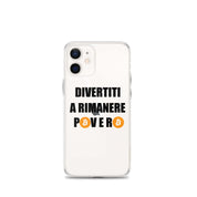 Cover Trasparente iPhone® Divertiti a rimanere povero btc-Smartphone-Biiply-iPhone 12 mini-Biiply