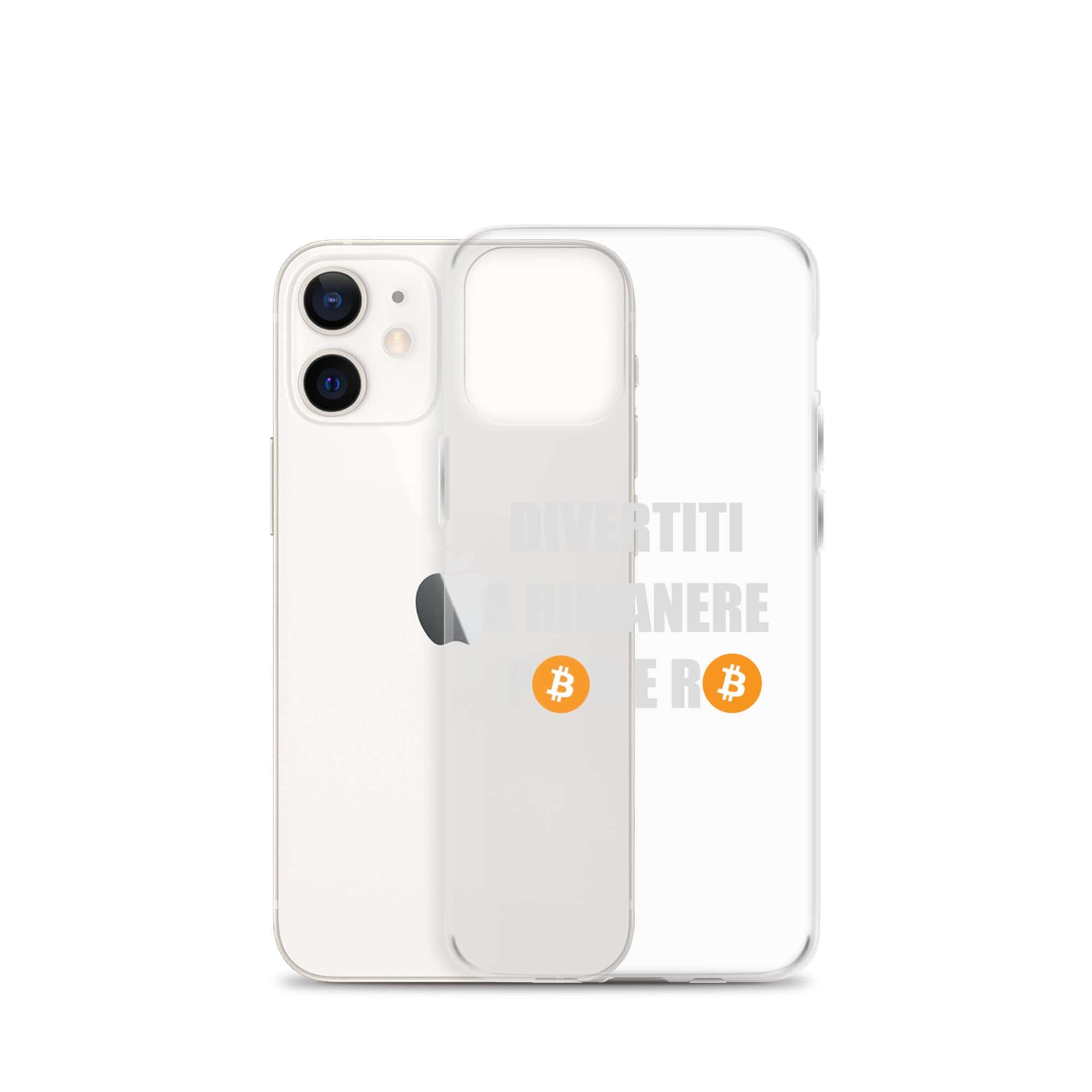 Cover Trasparente iPhone® Divertiti a Rimanere Povero-Smartphone-Biiply-Biiply
