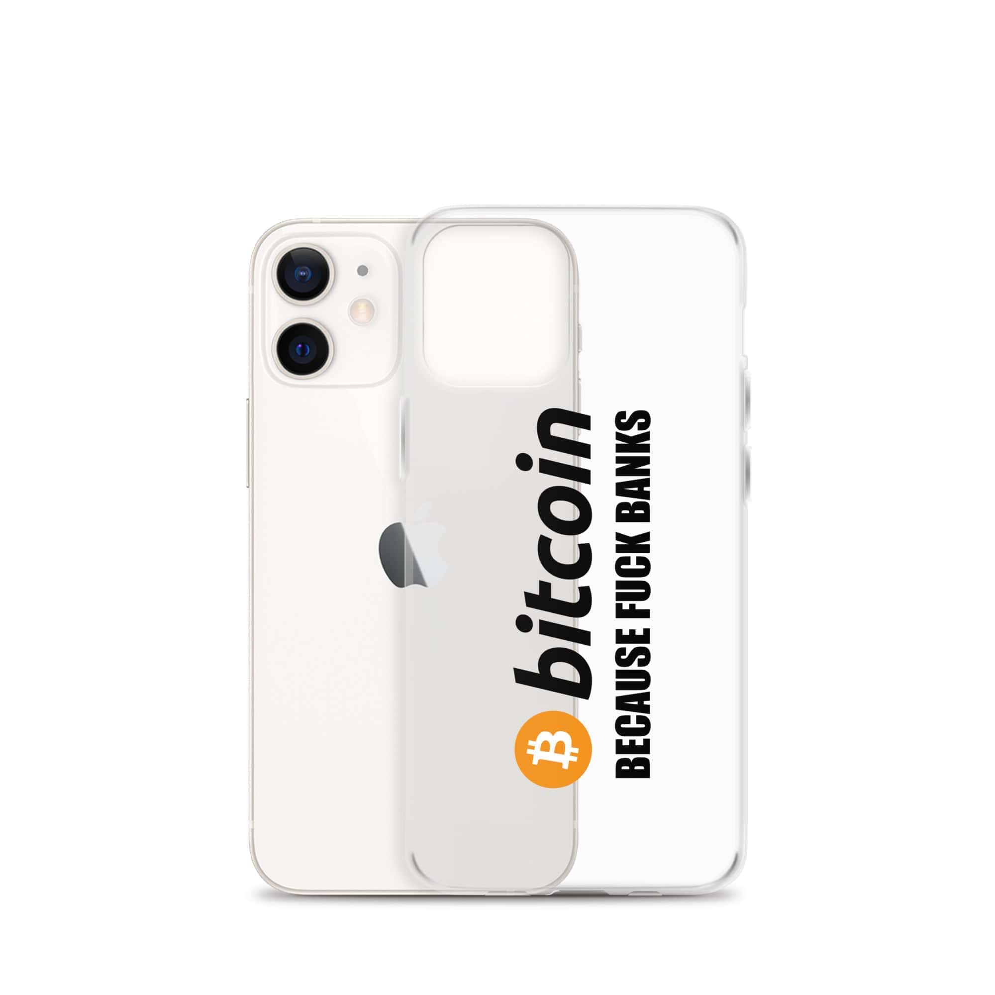 Cover Trasparente iPhone® Bitcoin Fuck Banks-Smartphone-Biiply-Biiply