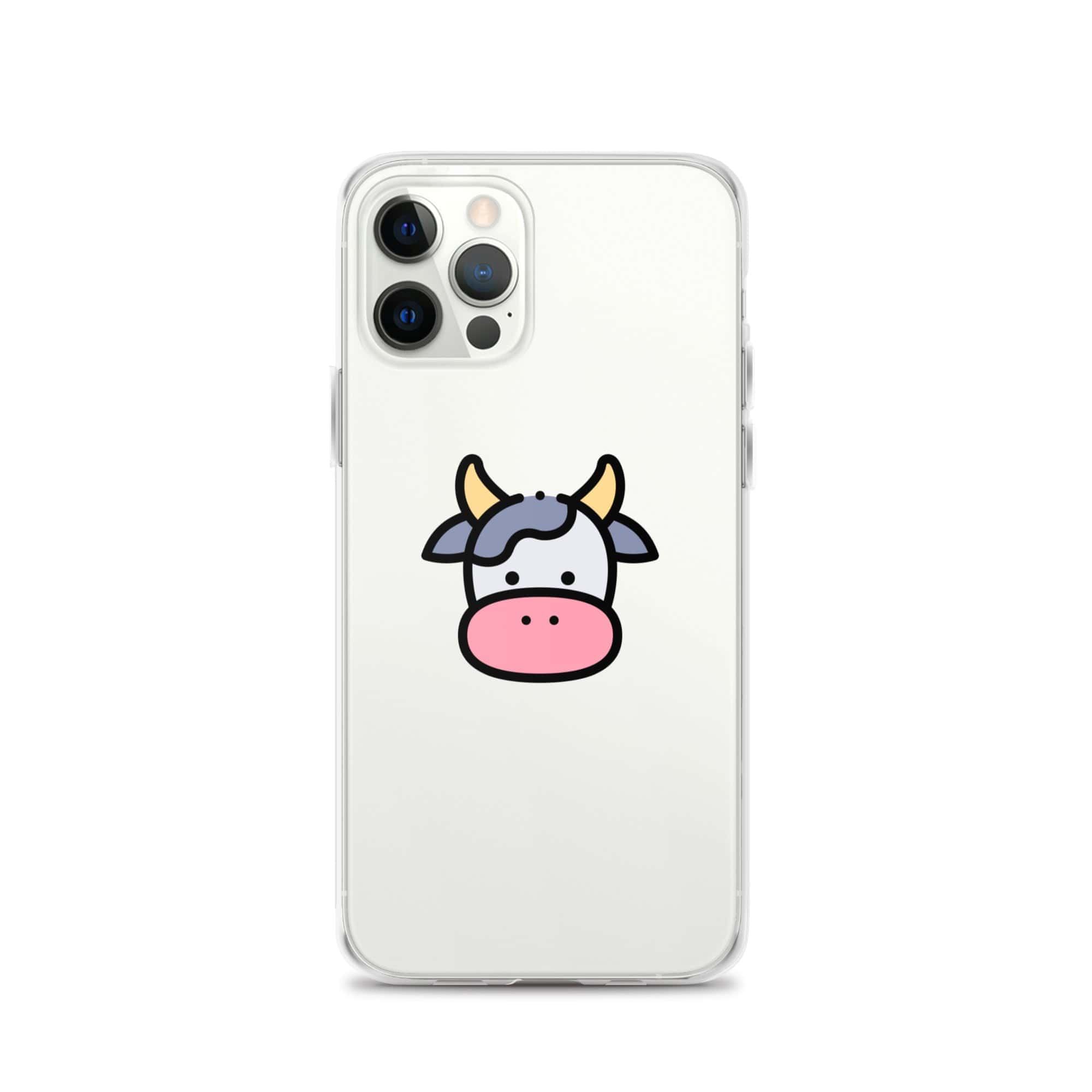 Cover Trasparente iPhone® Cow Face-Smartphone-Biiply-iPhone 12 Pro-Biiply