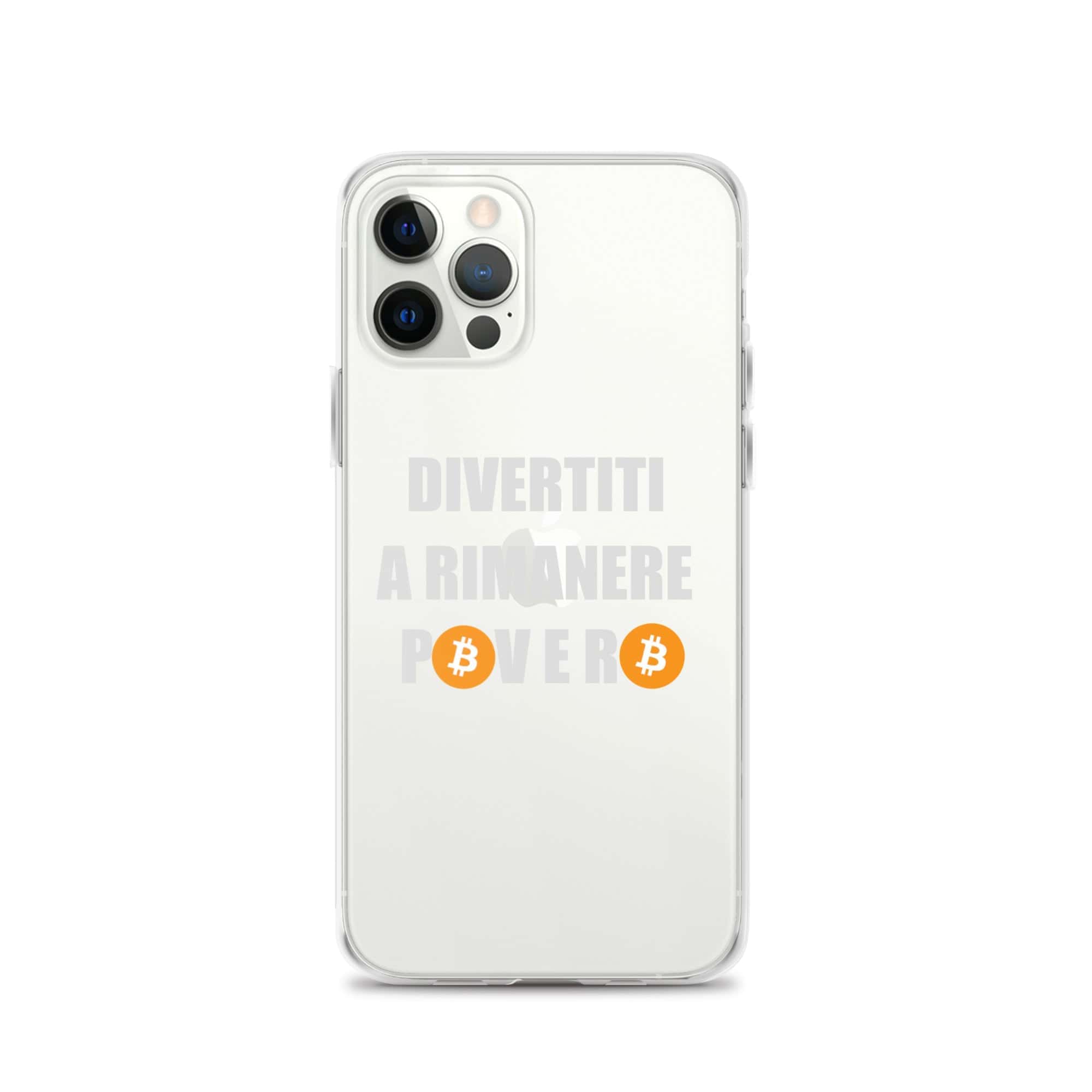 Cover Trasparente iPhone® Divertiti a Rimanere Povero-Smartphone-Biiply-iPhone 12 Pro-Biiply