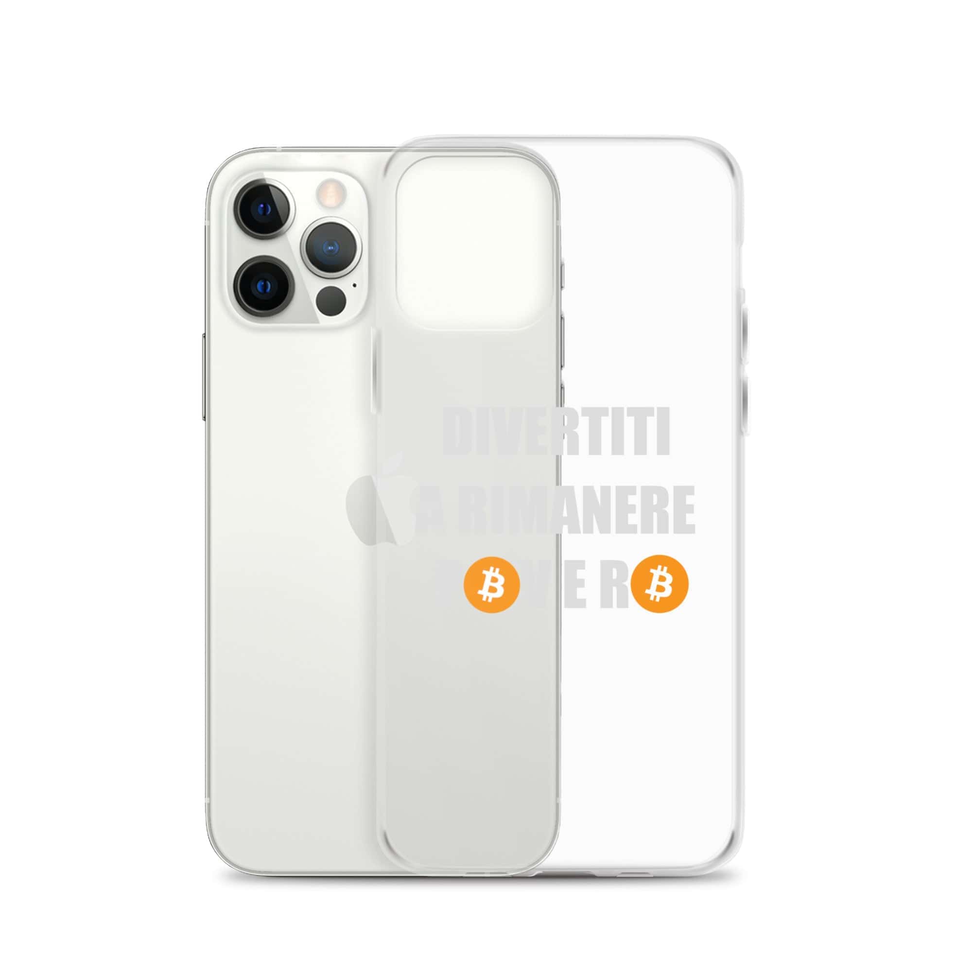 Cover Trasparente iPhone® Divertiti a Rimanere Povero-Smartphone-Biiply-Biiply