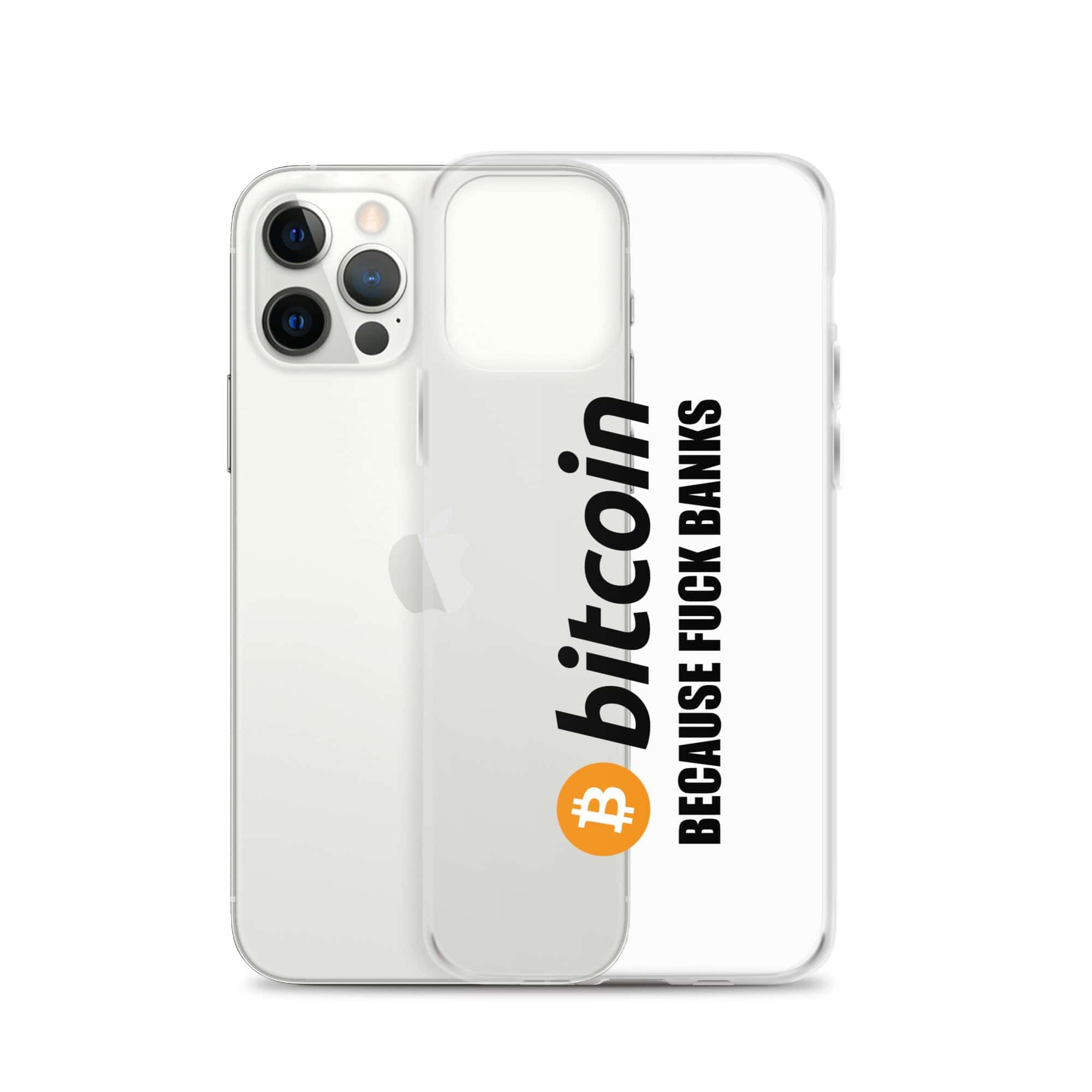 Cover Trasparente iPhone® Bitcoin Fuck Banks-Smartphone-Biiply-Biiply