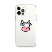 Cover Trasparente iPhone® Cow Face-Smartphone-Biiply-iPhone 12 Pro Max-Biiply