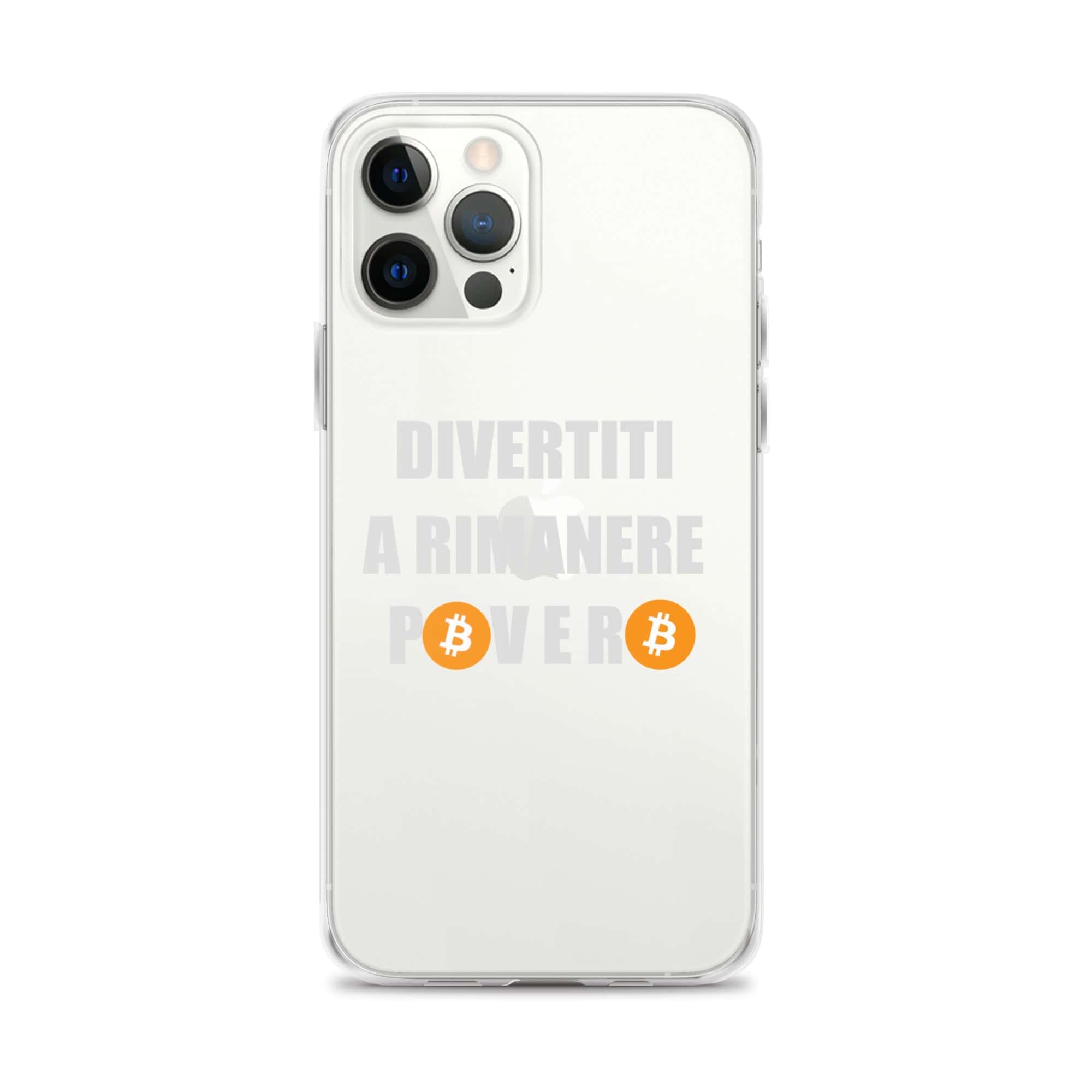 Cover Trasparente iPhone® Divertiti a Rimanere Povero-Smartphone-Biiply-iPhone 12 Pro Max-Biiply