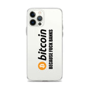 Cover Trasparente iPhone® Bitcoin Fuck Banks-Smartphone-Biiply-iPhone 12 Pro Max-Biiply